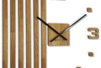 3D Wanduhren Diy Holz Eiche Lamellen Große Wanduhr 60 Cm 3D Wanduhr Modern  Design Eko Wanduhren Wandtattoo Dekoration Uhren Für Büro Wohnzimmer with regard to Wanduhren Modern Wohnzimmer