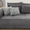 Big Sofa Mit Federkern Grau 306 Cm – Moldau With Regard To Big Sofa Grau