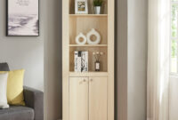 Eckschrank Eura 170X62X30Cm Eiche [En.casa] within Eckschränke Wohnzimmer