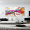 Leinwand Bild Abstrakt Wandbilder Xxl Wohnzimmer Modern Max. 200X100X4Cm  4056A For Bilder Für Wohnzimmer Modern