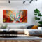 Leinwand Bild Abstrakt Wandbilder Xxl Wohnzimmer Modern Max. 200X100X4Cm  617A within Moderne Wandbilder Wohnzimmer